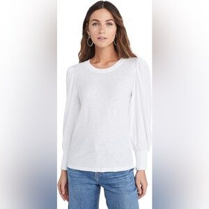 Nation LTD Loren Smocked Long Sleeve Tee